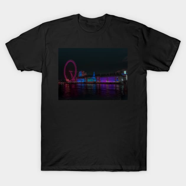 County Hall - London Eye, London T-Shirt by Scala Ad Astra Forum